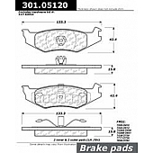 Stop Tech/ Power Slot Brake Pad - 301.05120