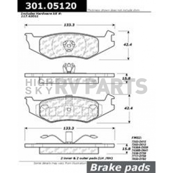 Stop Tech/ Power Slot Brake Pad - 301.05120