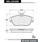 Stop Tech/ Power Slot Brake Pad - 301.05420