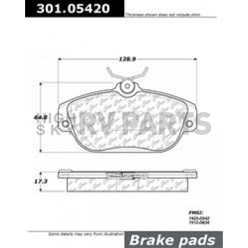 Stop Tech/ Power Slot Brake Pad - 301.05420