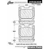 Stop Tech/ Power Slot Brake Pad - 309.06300