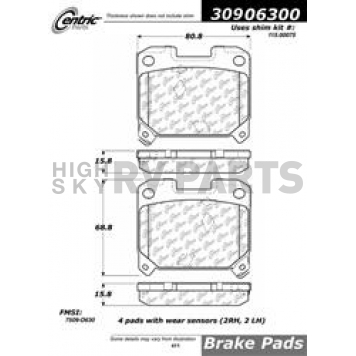 Stop Tech/ Power Slot Brake Pad - 309.06300