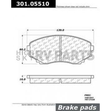 Stop Tech/ Power Slot Brake Pad - 301.05510