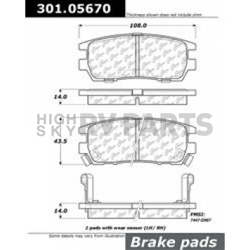 Stop Tech/ Power Slot Brake Pad - 301.05670