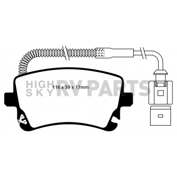 EBC Brakes Brake Pad - UD1018