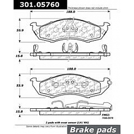Stop Tech/ Power Slot Brake Pad - 301.05760