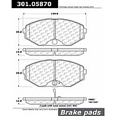 Stop Tech/ Power Slot Brake Pad - 301.05870