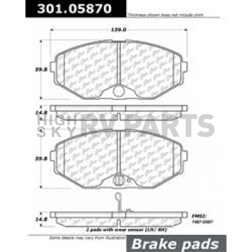 Stop Tech/ Power Slot Brake Pad - 301.05870