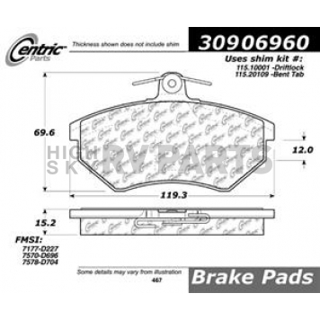 Stop Tech/ Power Slot Brake Pad - 309.06960