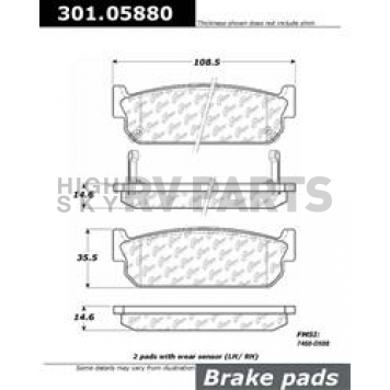 Stop Tech/ Power Slot Brake Pad - 301.05880