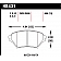 Hawk Performance Brake Pad - HB431F.606