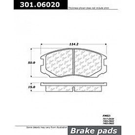 Stop Tech/ Power Slot Brake Pad - 301.06020