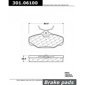 Stop Tech/ Power Slot Brake Pad - 301.06100