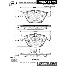Stop Tech/ Power Slot Brake Pad - 309.07250