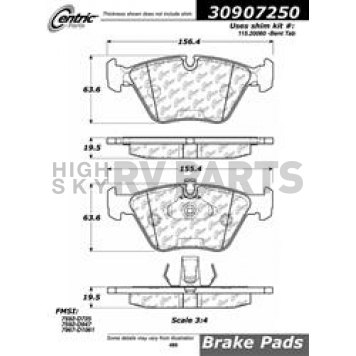 Stop Tech/ Power Slot Brake Pad - 309.07250