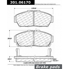 Stop Tech/ Power Slot Brake Pad - 301.06170