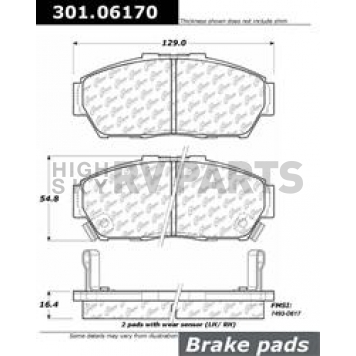 Stop Tech/ Power Slot Brake Pad - 301.06170