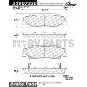 Stop Tech/ Power Slot Brake Pad - 309.07320