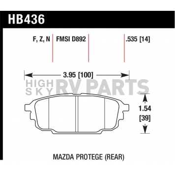 Hawk Performance Brake Pad - HB436F.535-1