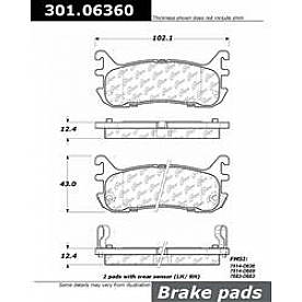 Stop Tech/ Power Slot Brake Pad - 301.06360
