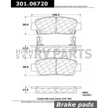 Stop Tech/ Power Slot Brake Pad - 301.06720