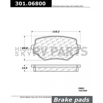 Stop Tech/ Power Slot Brake Pad - 301.06800