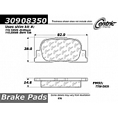 Stop Tech/ Power Slot Brake Pad - 309.08350