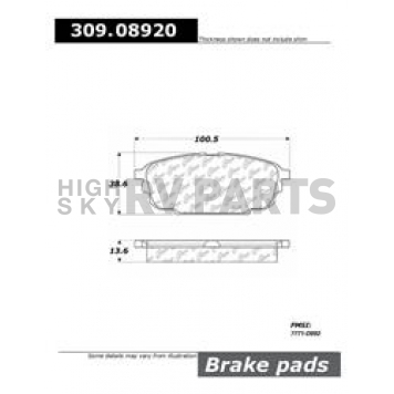 Stop Tech/ Power Slot Brake Pad - 309.08920