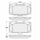 Stop Tech/ Power Slot Brake Pad - 105.11820