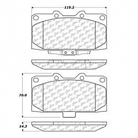 Stop Tech/ Power Slot Brake Pad - 105.11820