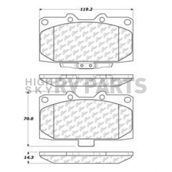 Stop Tech/ Power Slot Brake Pad - 105.11820