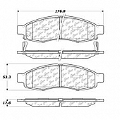 Stop Tech/ Power Slot Brake Pad - 105.11830