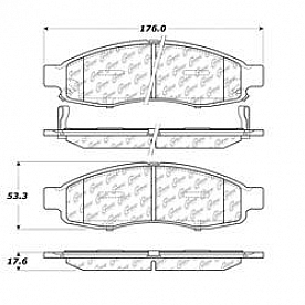 Stop Tech/ Power Slot Brake Pad - 105.11830