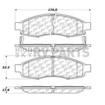 Stop Tech/ Power Slot Brake Pad - 105.11830