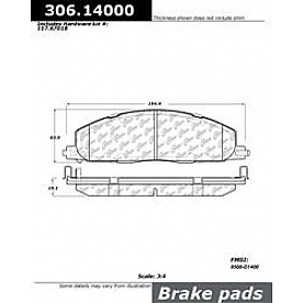 Stop Tech/ Power Slot Brake Pad - 306.14000