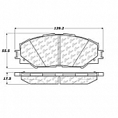 Stop Tech/ Power Slot Brake Pad - 105.12100