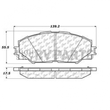 Stop Tech/ Power Slot Brake Pad - 105.12100