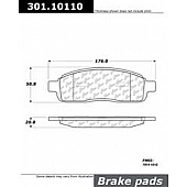 Stop Tech/ Power Slot Brake Pad - 301.10110