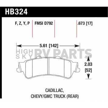 Hawk Performance Brake Pad - HB324P.673-1