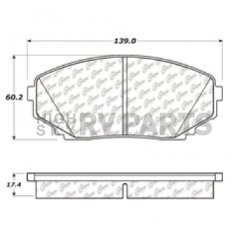 Stop Tech/ Power Slot Brake Pad - 105.12580