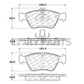 Stop Tech/ Power Slot Brake Pad - 300.07100