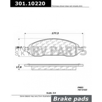 Stop Tech/ Power Slot Brake Pad - 301.10220