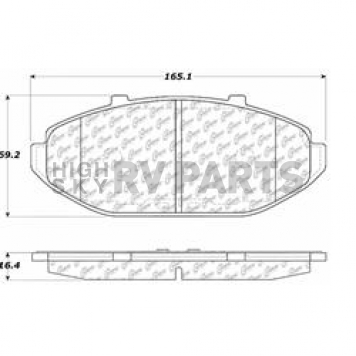 Stop Tech/ Power Slot Brake Pad - 300.07480
