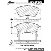 Stop Tech/ Power Slot Brake Pad - 309.09480