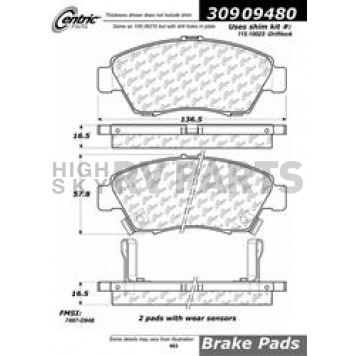 Stop Tech/ Power Slot Brake Pad - 309.09480