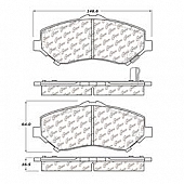 Stop Tech/ Power Slot Brake Pad - 105.12730