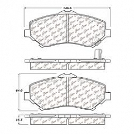 Stop Tech/ Power Slot Brake Pad - 105.12730