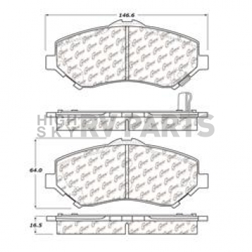 Stop Tech/ Power Slot Brake Pad - 105.12730