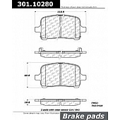Stop Tech/ Power Slot Brake Pad - 301.10280