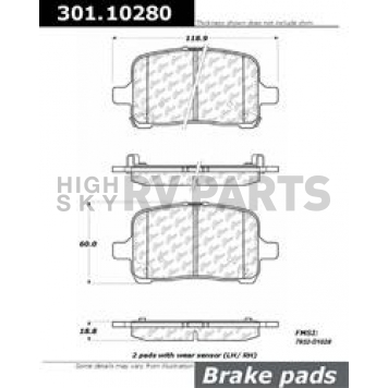 Stop Tech/ Power Slot Brake Pad - 301.10280
